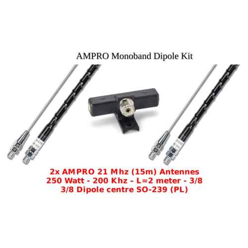 AMPRO 15 Meter Monoband Dipole Kit