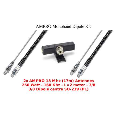 AMPRO 17 Meter Monoband Dipole Kit