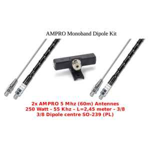 AMPRO 60 Meter Monoband Dipole Kit