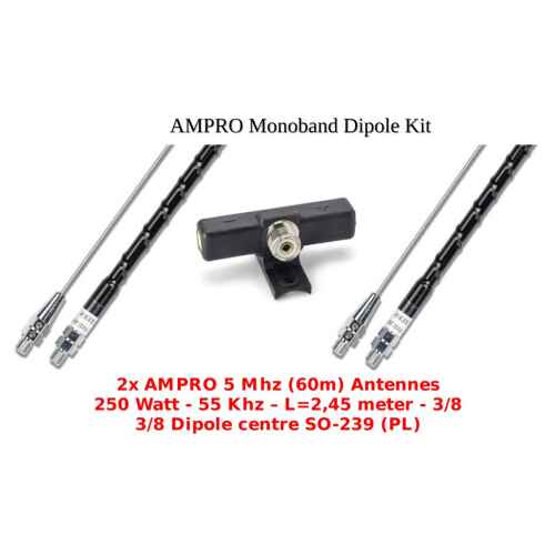 AMPRO 60 Meter Monoband Dipole Kit