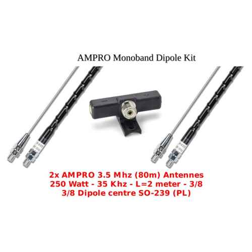 AMPRO 80 Meter Monoband Dipole Kit