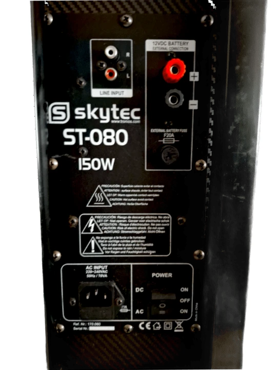 Skytec ST-080 Mobiele geluidsinstallatie - Afbeelding 3