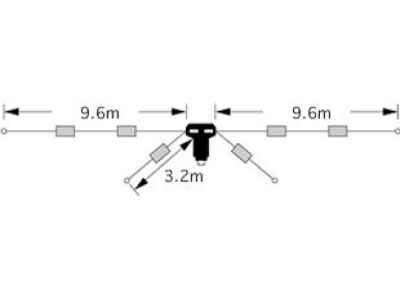 Diamond W8010 Multiband HF Dipool Antenne