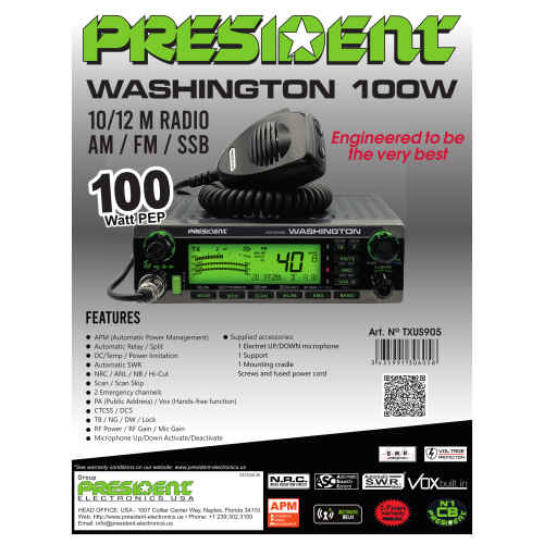 President Washington II Export 2 Fans