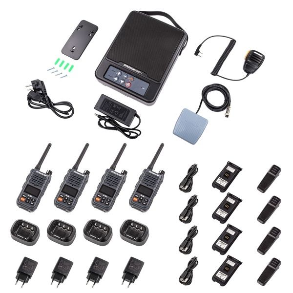Dynascan CHEF-1 PMR446 Basis Intercom + 4x R38 Portofoons - Afbeelding 2