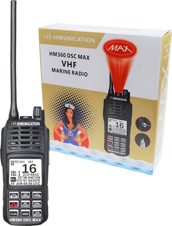 Himunication HM360 MAX Marifoon Portofoon DCS-GPS-ATIS - Afbeelding 3