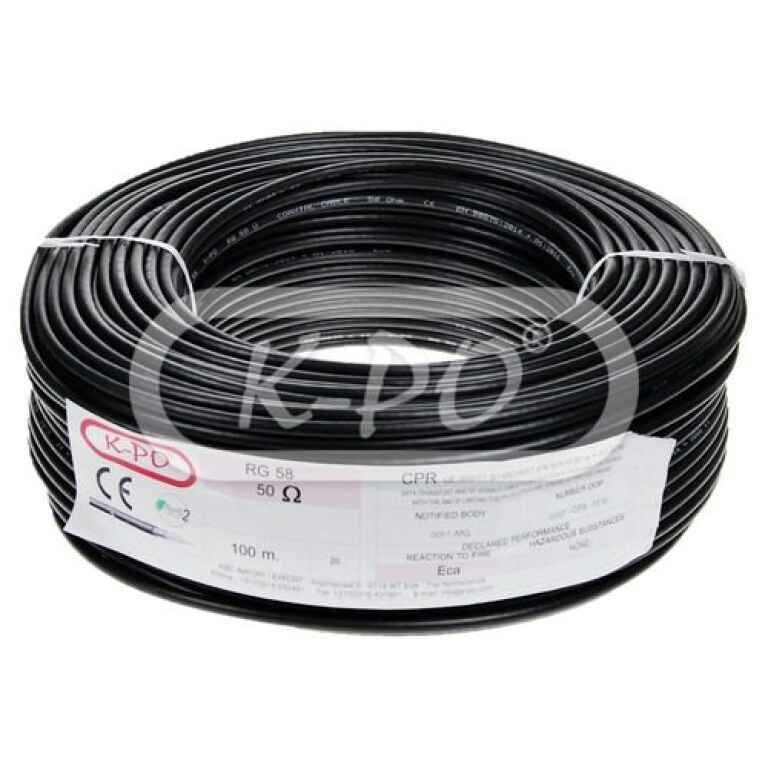 K-PO RG-58 CU MIL-C-17F 100 meter